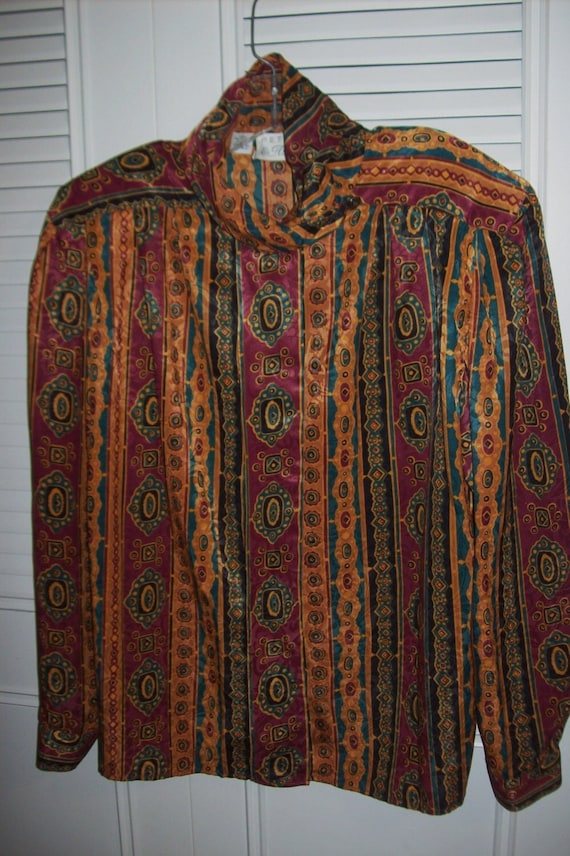 Shirt 16, Vintage Fall Flavored Gorgeous Silkey Sh