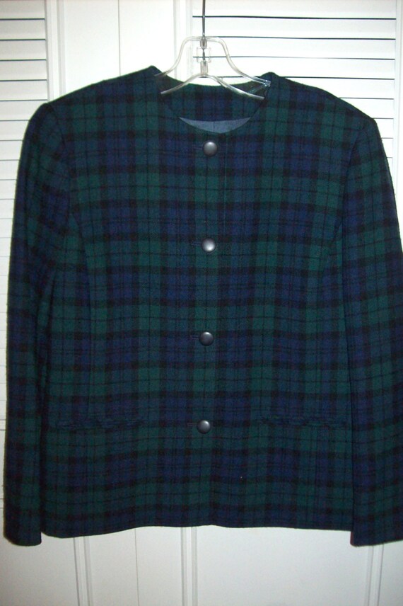 Jacket 6 - 8, Vintage Pendleton Watch Plaid Wool … - image 1