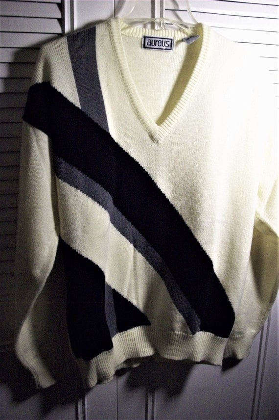 Sweater Large, Men's Yesteryear, 70's Rollback Mod