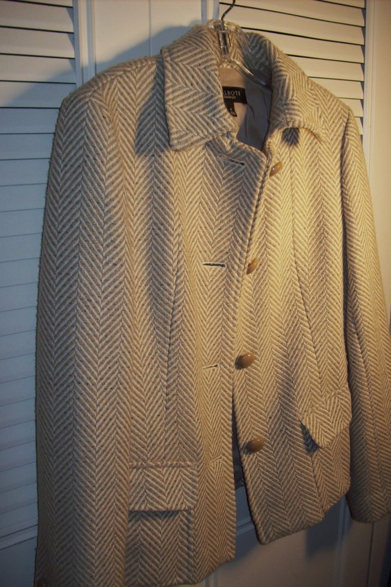 Talbot's Jacket, 4, Herringbone Wool Blend FIVE S… - image 2