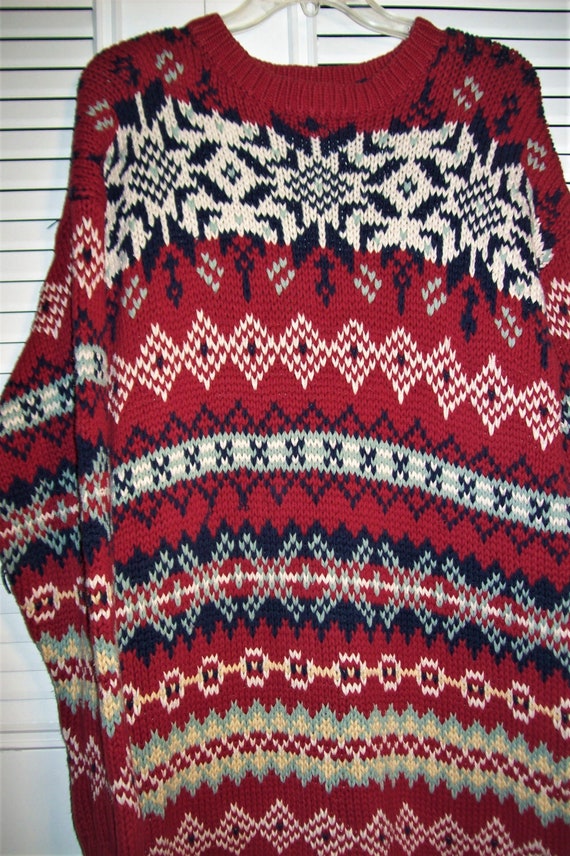 Sweater Large - XL, Eddie Bauer Scandanavian Pullo