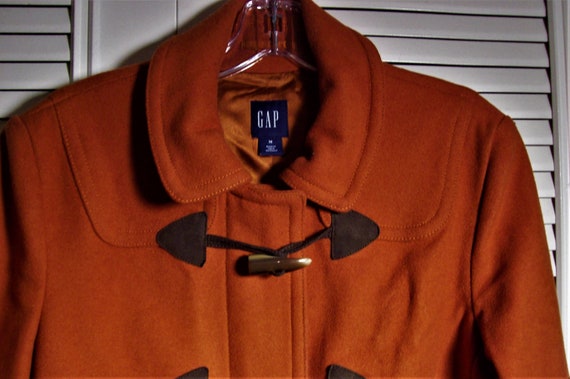 Jacket Medium, Coat Medium, Gap  Orange Toggle Ja… - image 3