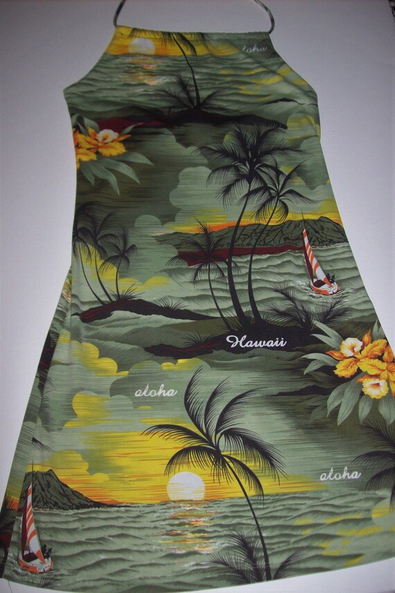 halter hawaiian dress