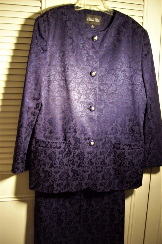 Suit 18, Skirt Suit 18, Brocade Dressy Skirt Suit… - image 1