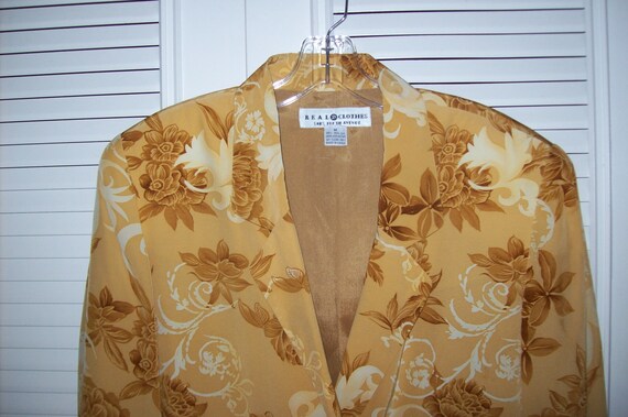 Blazer 12 - 14, Saks Silk Blazer, Medium  Jacket … - image 3