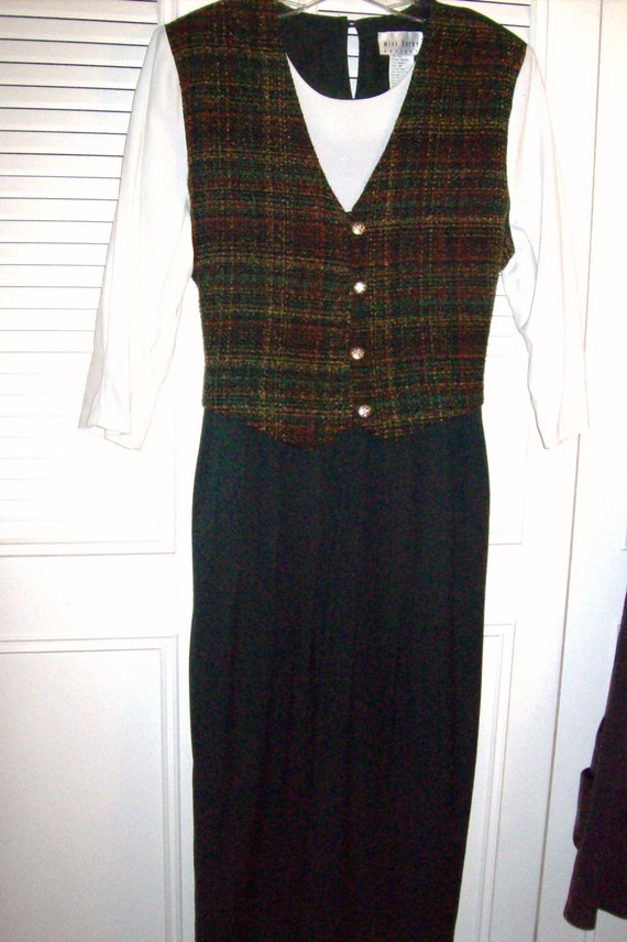 Vintage Miss Darby School Marm  Maxi Dress Size 14