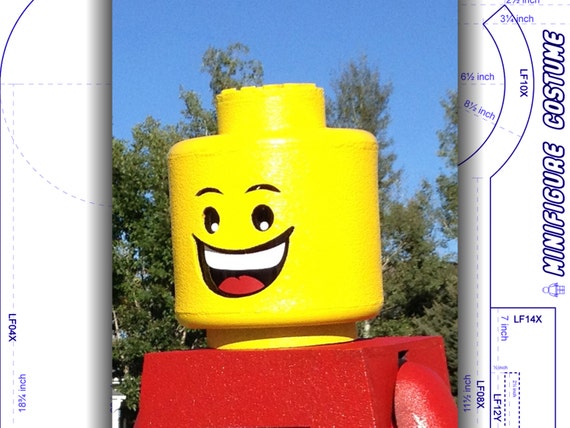 Costume Tutorial: LEGO Inspired Minifigure Head Costume. DIY