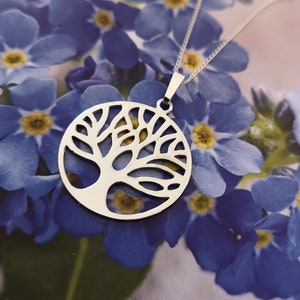 TREE OF LIFE large pendant charm 925 sterling silver - mother's day, family, Love