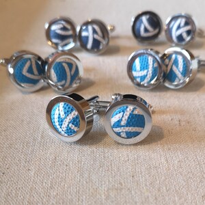 Scotland Rugby Ball Cufflinks Genuine Upcycled Mini Rugby Balls Six Nations image 7