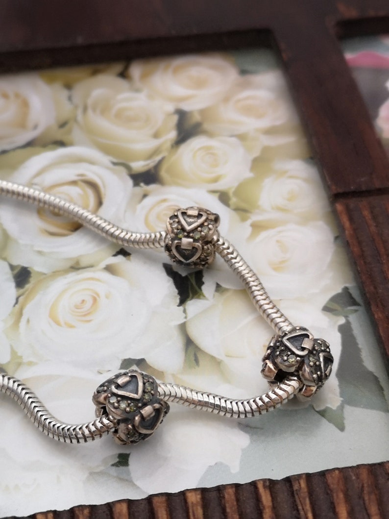 Heart Beads*sterling Silver 925*BDS-00002 4,85x8,3 Mm - SILVEXCRAFT - Foto 12