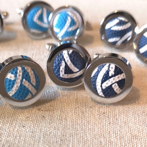 Scotland Rugby Ball Cufflinks Genuine Upcycled Mini Rugby Balls Six Nations image 2