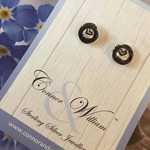 LOVE HEART EARRINGS 925 Handmade Sterling Silver Cupped Nugget Heart Earrings