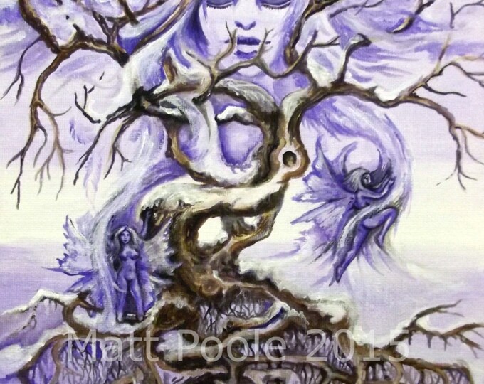 Twilight Winter Dreaming Greetings Card