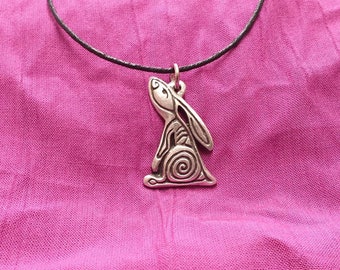 Spiral Hare Pendant