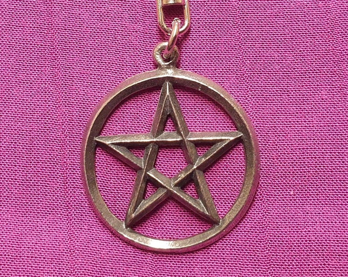 Pentacle (pentagram) Keyring