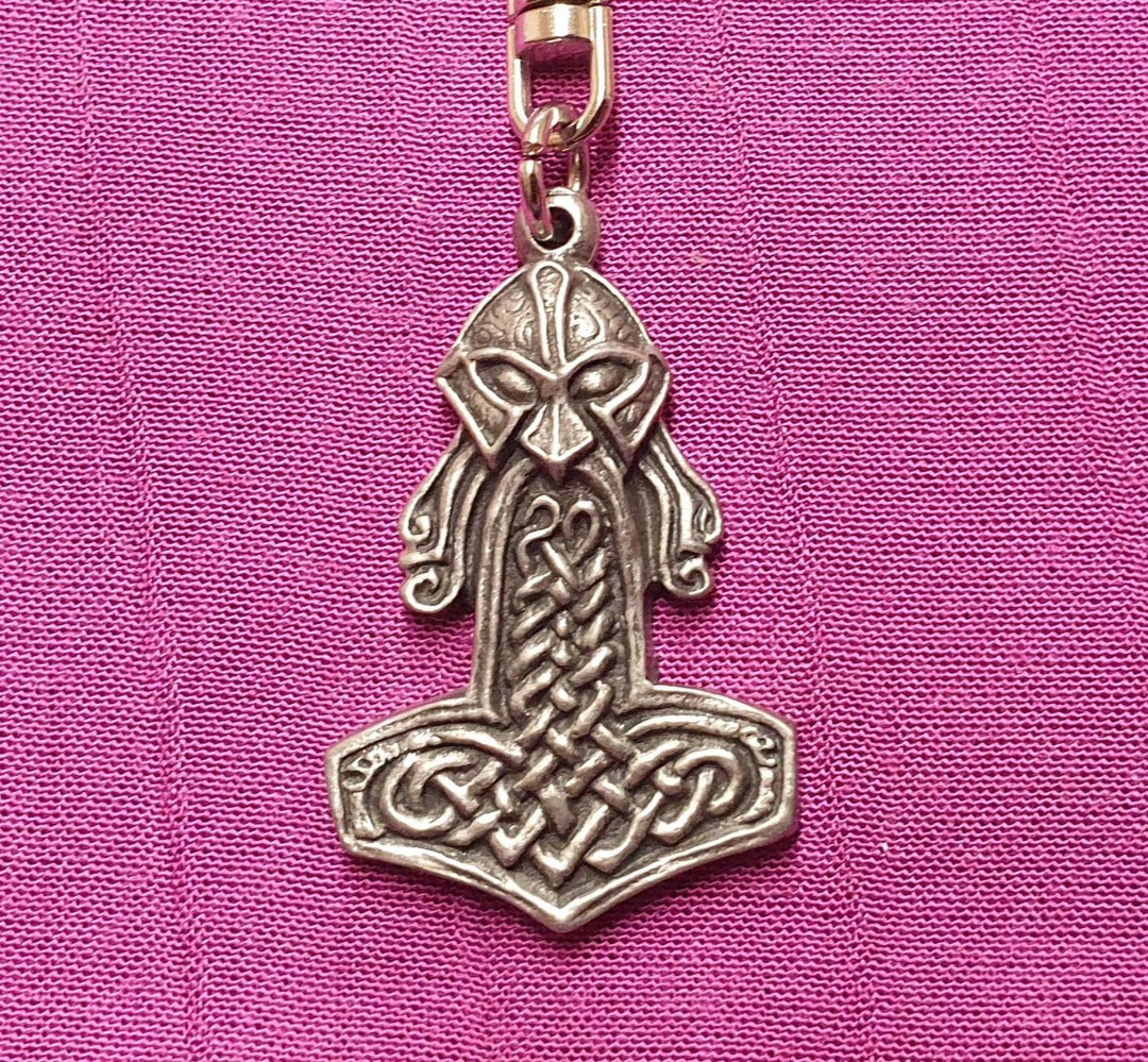 Mjolnir thor's Hammer Keyring Etsy