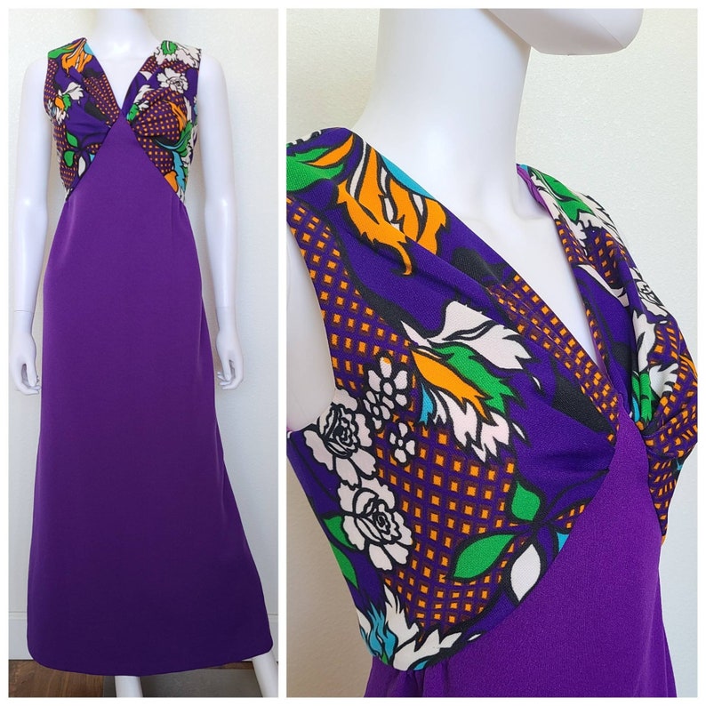 Vintage Maxi Dress Bust 42