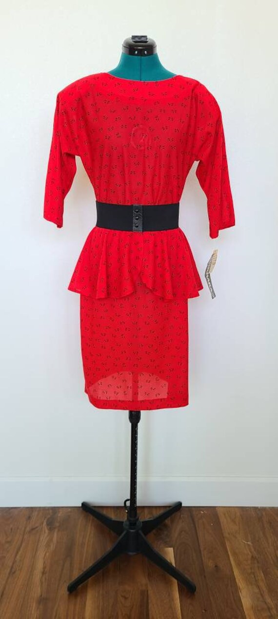 Deadstock 1980's Peplum Dress