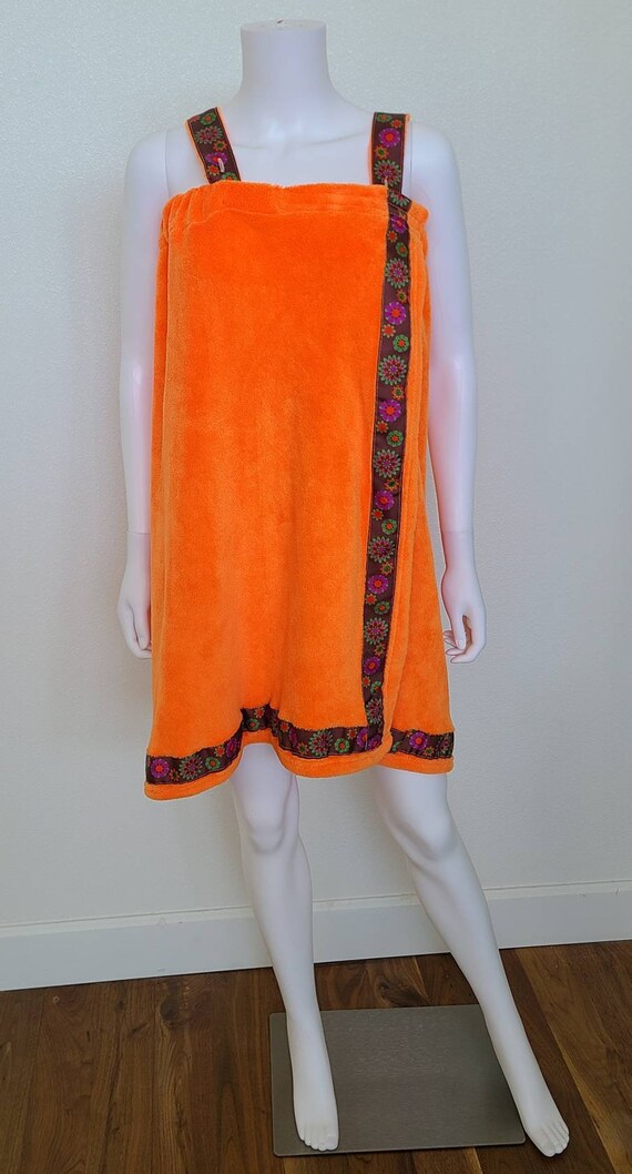 Vintage Crush Orange Towel Dress | Delight | Terry