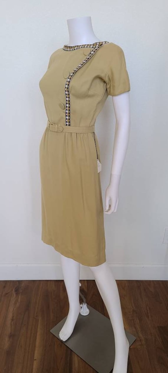 Deadstock 1960's Mustard color Day Dress