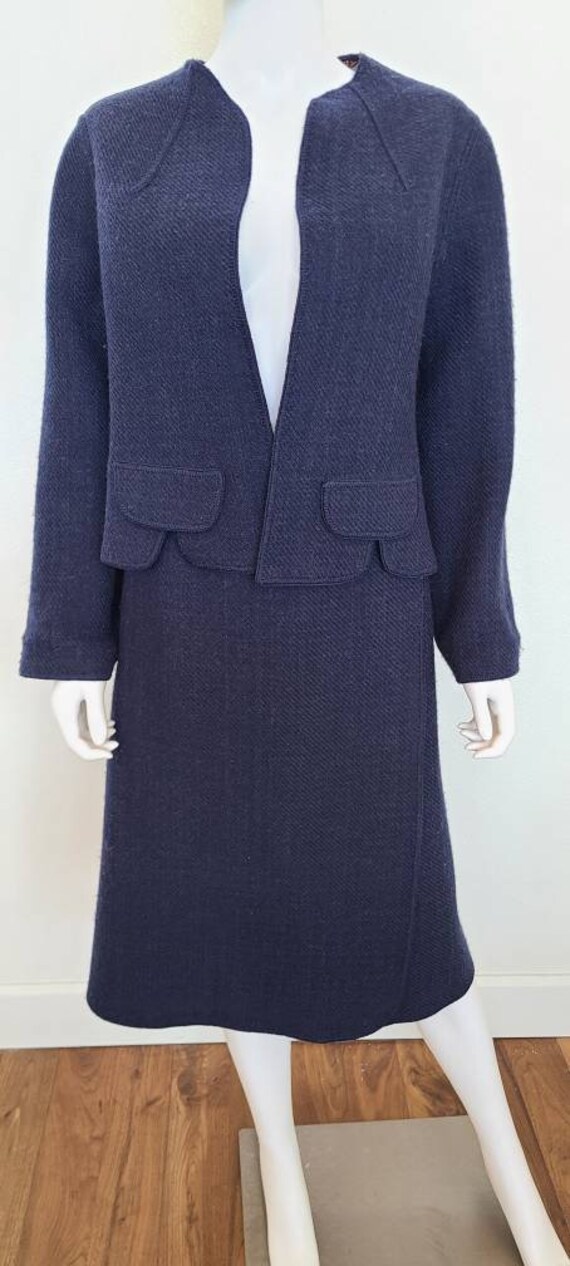 Vintage 60's-70’s Navy Reversible Jacket and Wrap… - image 2
