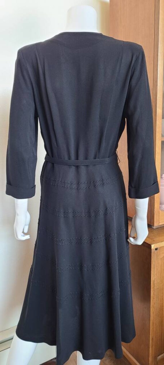 Vintage Black Dress Puritan Forever Young 40's-50… - image 3