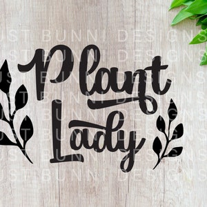 Pflanze Dame - SVG herunterladbare cut Datei