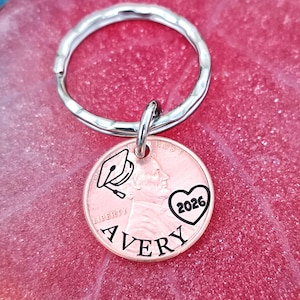 Class of 2026 Keychain, Graduation gift, Engraved Graduate 2026, High School Grad Gift, College Grad Gift, Graduation Present