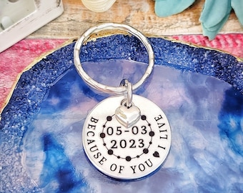 Organ Donor Gift, Living Donor Gift, Cancer awareness key ring, Kidney donor, Liver donor, Bone Marrow donor, Cancer Healing gift, DONOR