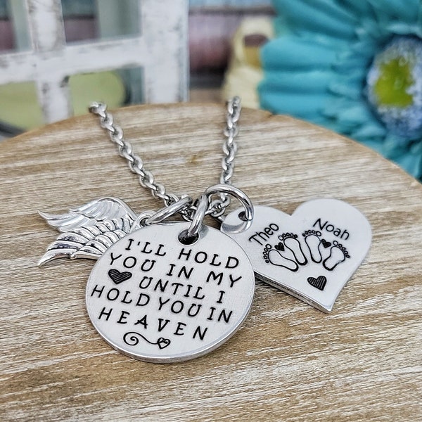 Miscarriage gift, Twins, Loss of Twins, Remembrance Gift Necklace, Miscarriage Jewelry, Loss of a child, Baby Angel, gift for loss of twins