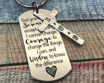 POTIY Sobriety Keychain Sober 5 Year Anniversary Gift Alcoholics Keychain She Believed She Could So She Did Sobriety Gifts AA Recovery Gifts Recovery Symbol Gift