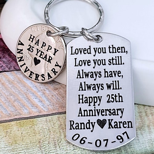 25th Anniversary Card for Husband 25 Year Anniversary Card Etsy