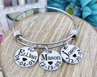 Grandma Gift, Christmas Gift, From Grandkids, Mimi Bracelet, Nana Present