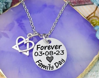 Adoption Keepsake, Forever Family Day, Adoption Jewelry, Gift for adoptive child, Adoptive Parent, Adoption Day Necklace, Child Adoption
