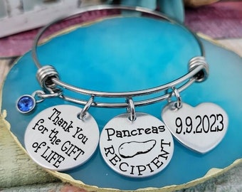 Pancreas Donor Jewelry, Living Organ Donor Gift, Thank you for the gift of life, Kidney donor, Liver donor, Stem Cell donor, Lung Donor Gift