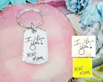 Custom Handwriting Gifts - Personalized Keychains, Keepsakes, and Memorial Items for Him, Her, and Kids | Your Own Handwriting Engraved