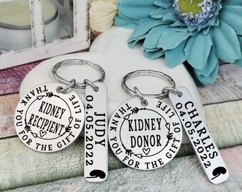 Kidney Donor, Kidney Recipient, Kidney Transplant, Organ Donor Gift, Organ Recipient Keychain, Donor Gift, Transplant Thank You Gift