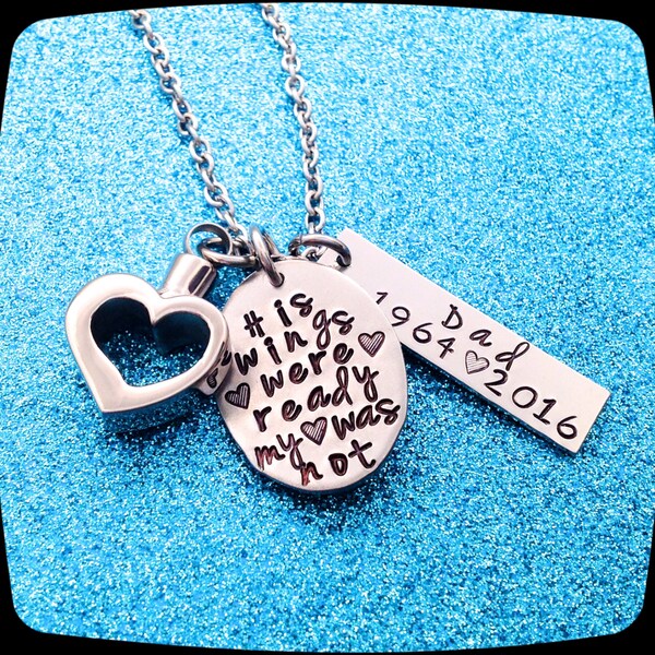 Cremation Urn Jewelry, Urn Memorial Necklace, Memorial Jewelry, In Loving Memory Gift, Sympathy Gift, Loss of Husband gift, Loss of Brother