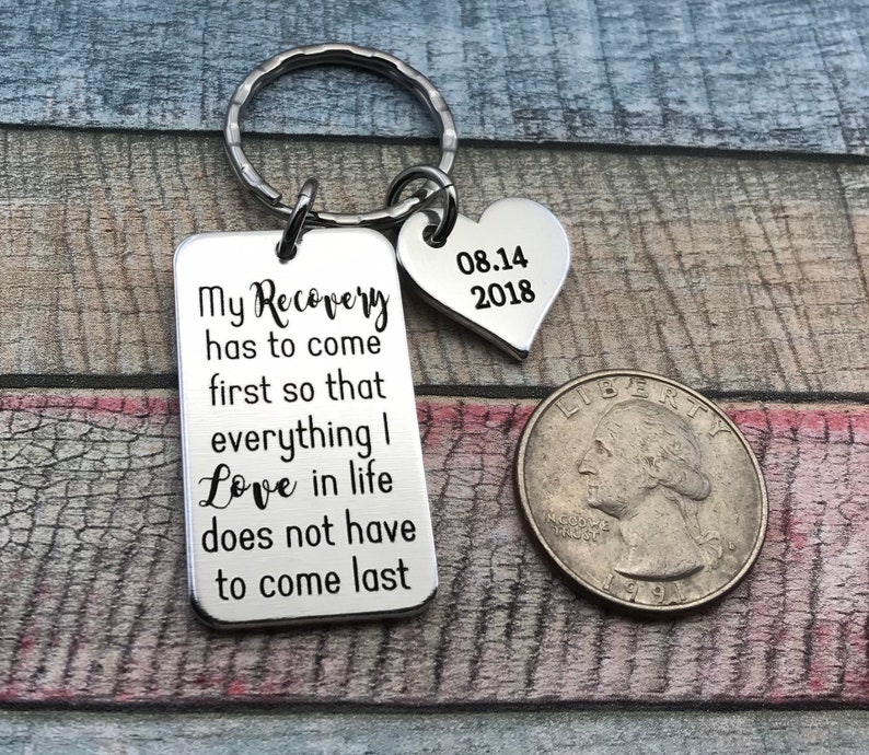 Sobriety Keychain Sobriety Gift For Him Addiction Recovery - Etsy