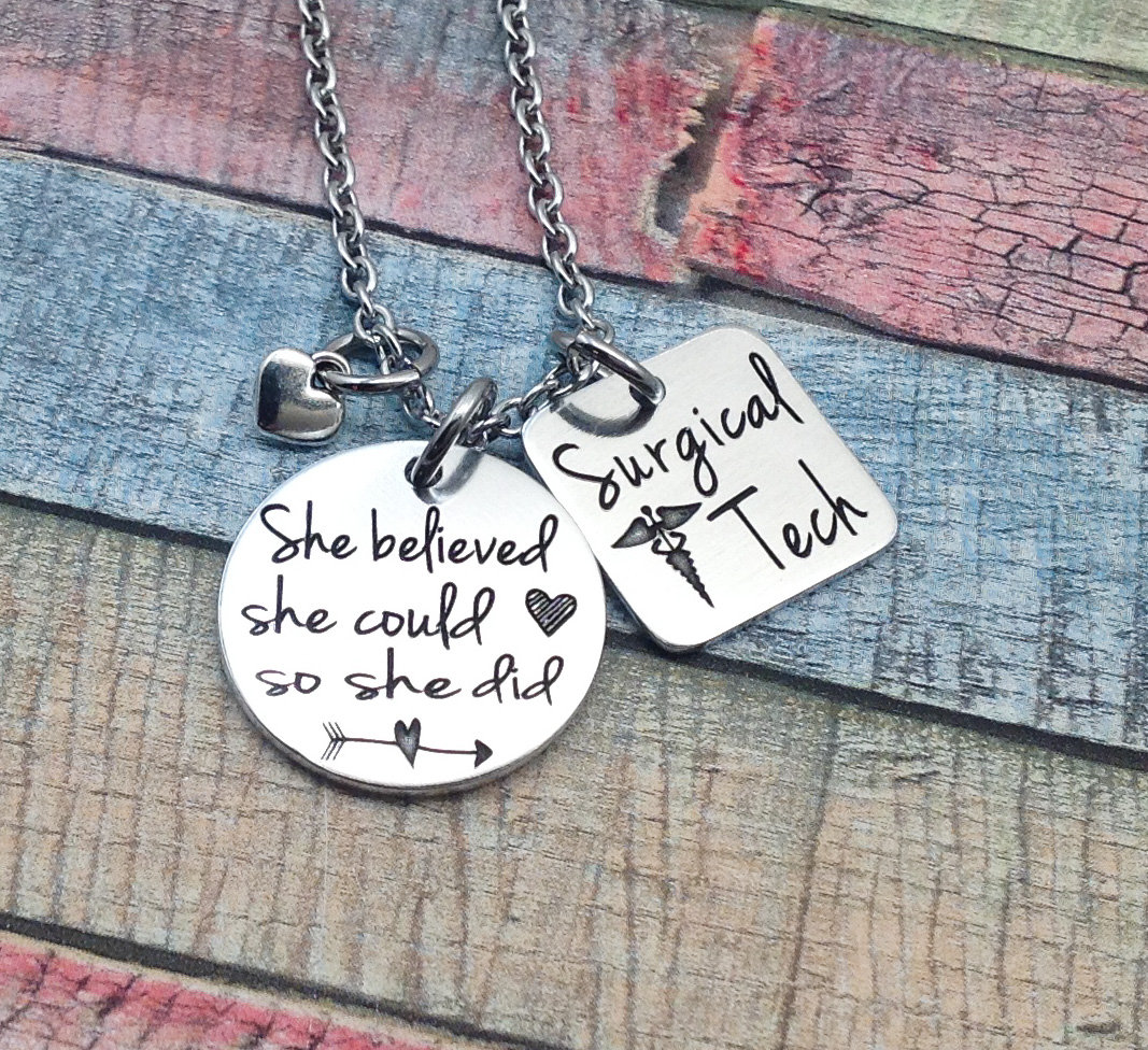 Surgical Tech Jewelry Surgical Tech Gift Surgical Technician Etsy