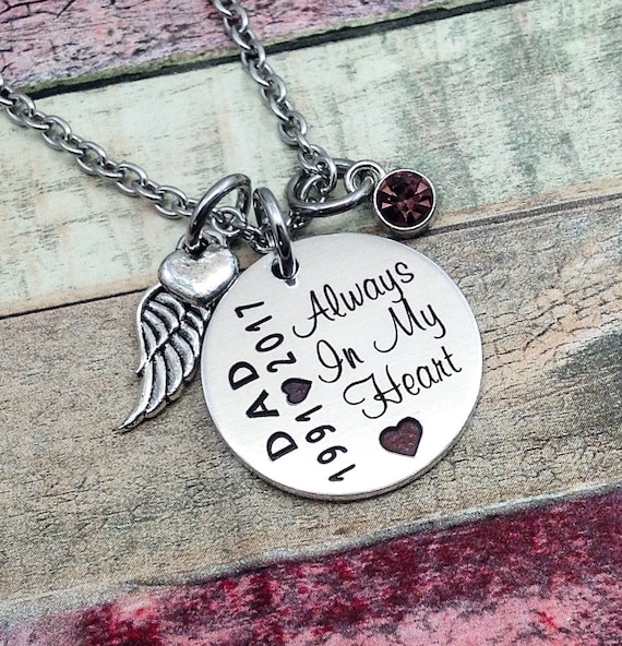 memorial jewelry for loss of father