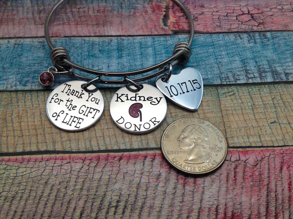 Organ Donor Jewelry Living Donor Gift Thank you for the gift Etsy