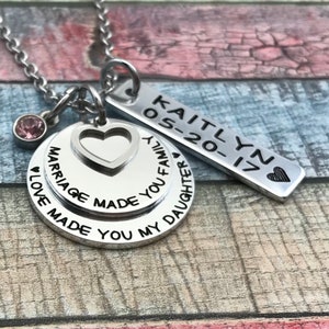 Adoption Gift, Blended Family Gift, Mommy Necklace, Adoption Jewelry, Step Daughter Gift, Adoptive Foster Parent Gift, ENGRAVED image 9