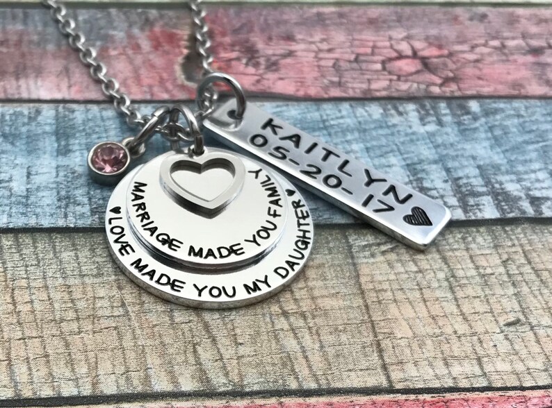 Adoption Gift, Blended Family Gift, Mommy Necklace, Adoption Jewelry, Step Daughter Gift, Adoptive Foster Parent Gift, ENGRAVED image 9