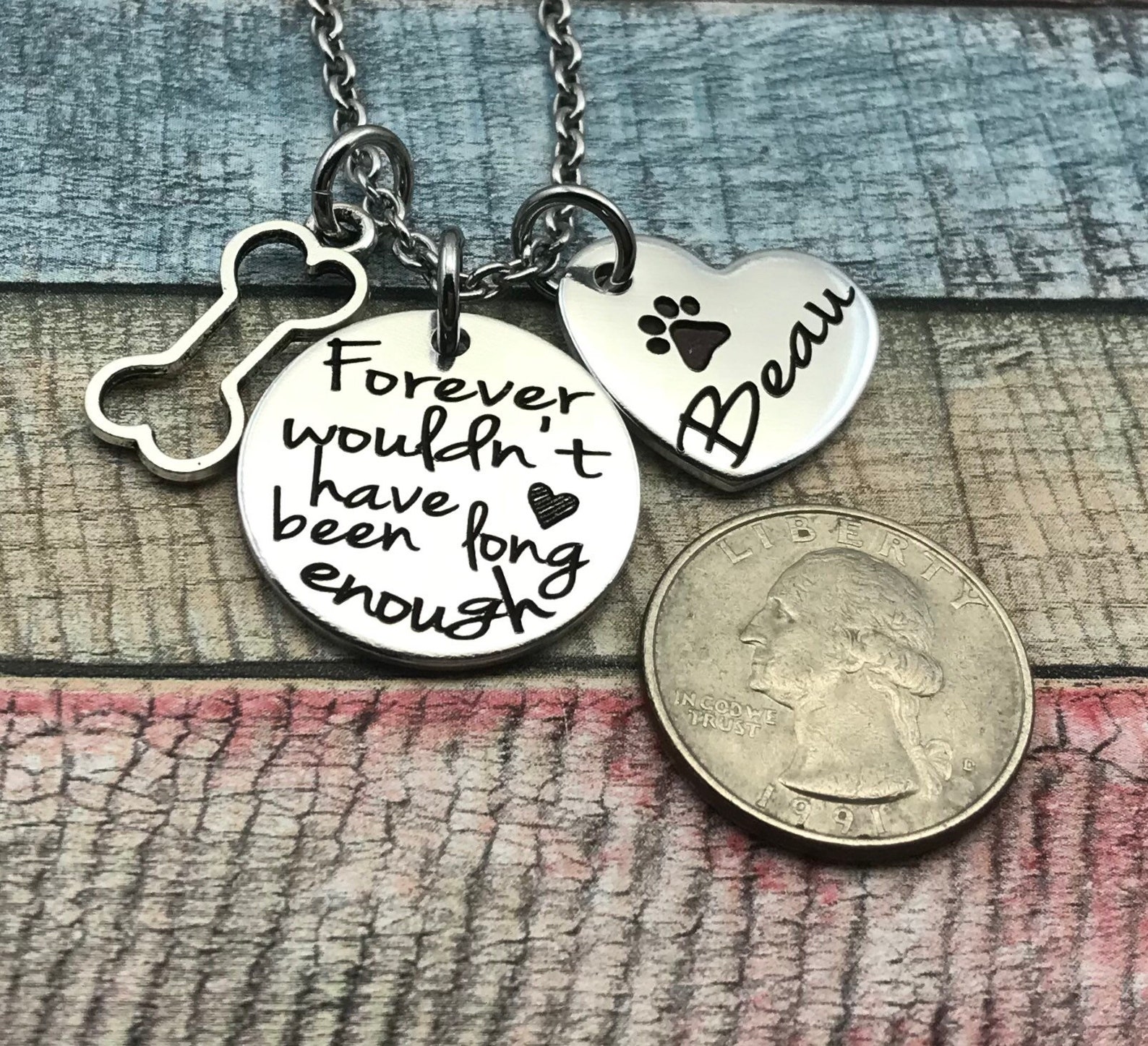 Pet Memorial Necklace, Loss of Family Dog, Dog, Pet Loss Jewelry, Dog ...
