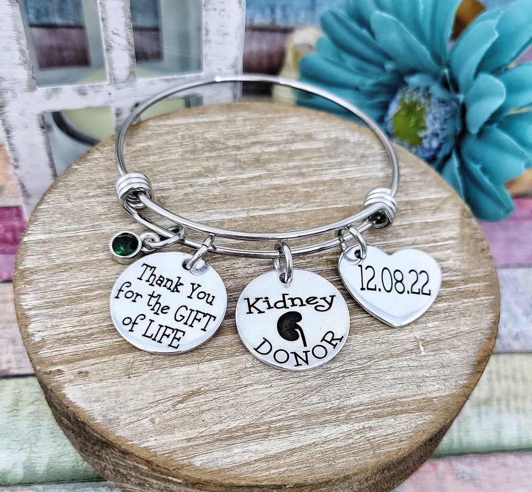 Organ Donor Jewelry Living Donor Gift Thank You for the Gift Etsy UK