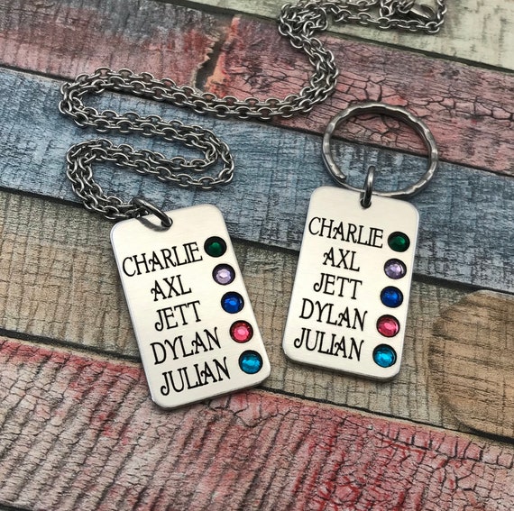 Axl Leather Keyring Birthday Name Optional Engraving
