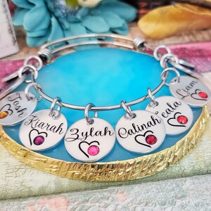 Personalized Grandma Gift, Grandma Bracelet, Nana Bracelet, Birthstone Jewelry, Grandmother Gift for Grandma Jewelry, Nana Christmas Gift
