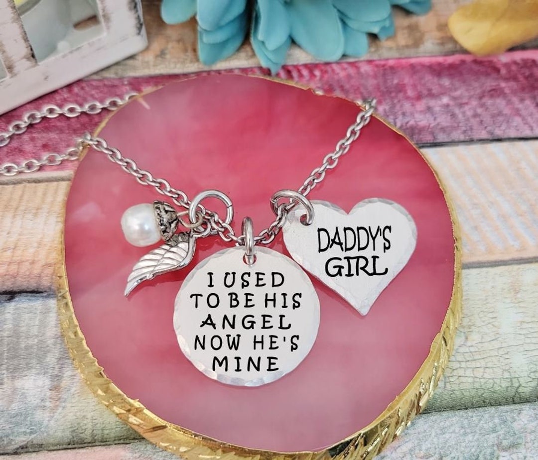 Custom Engraved Memorial Jewelry Loss of Father Memorial Etsy