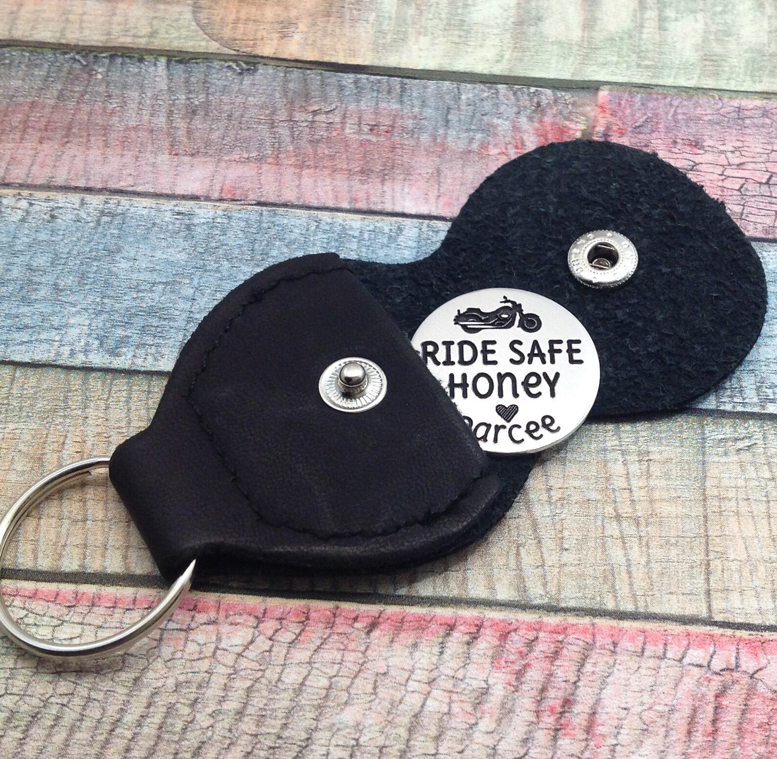 Ride Safe Key Ring, Biker Gift, Motorcycle Driver Key Ring, Motorcycle ...